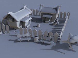 village environment 3D Model