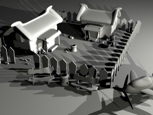 village environment Modelo 3D