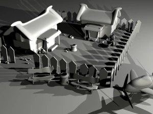village environment 3D Model