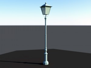 road light low poly Modèle 3D