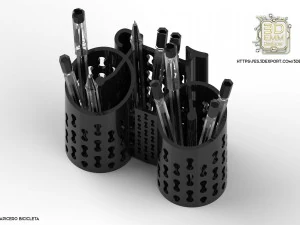 bike shape desk organizer 3D Print Model