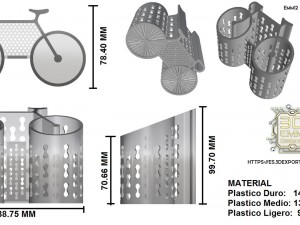 bike shape desk organizer 3D Print Model