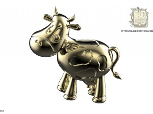 cow piece 3D 프린트 모델