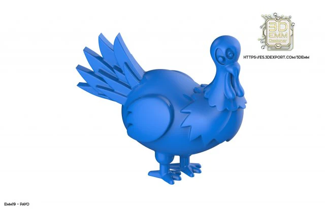 turkey piece 3D Print Model .c4d .max .obj .3ds .fbx .stl .blend 