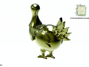 turkey piece Modèles 3D en vedette