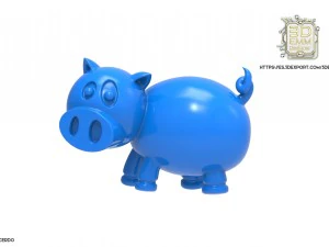 peda&ccedil;o de porco Modelo de Impressão 3D