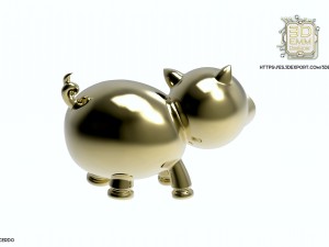 pig piece Model Cetak 3D