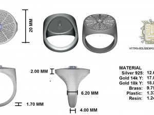 lemon ring Model Cetak 3D