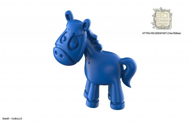 horse piece 3D Print Model .c4d .max .obj .3ds .fbx .stl .blend 
