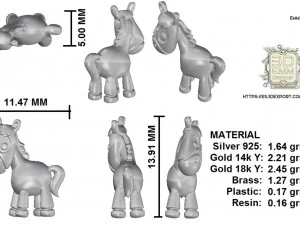 horse piece 3D Print Model