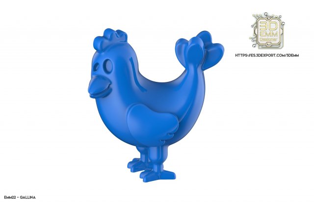 chicken piece 3D Print Model .c4d .max .obj .3ds .fbx .stl .blend 