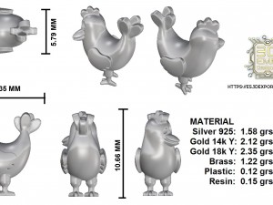chicken piece 3D Print Model