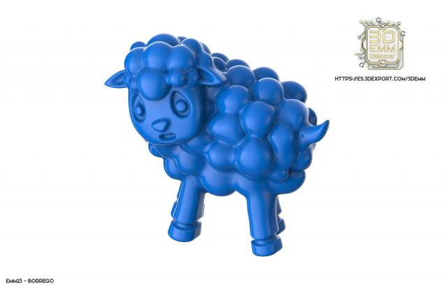 lamb piece 3D Print Model .c4d .max .obj .3ds .fbx .stl .blend