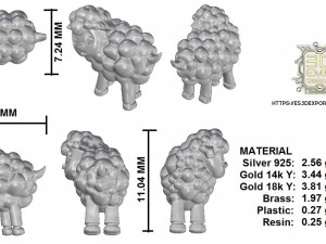 lamb piece 3D Baskı Modeli