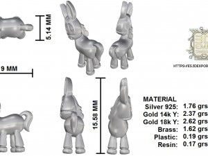 donkey piece 3D Baskı Modeli
