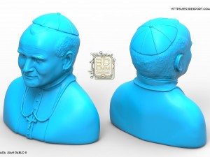 pope john paul ii 3D Print Model