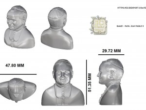 pope john paul ii 3D 프린트 모델