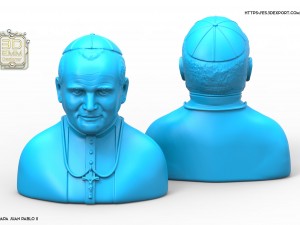 pope john paul ii 3D 프린트 모델