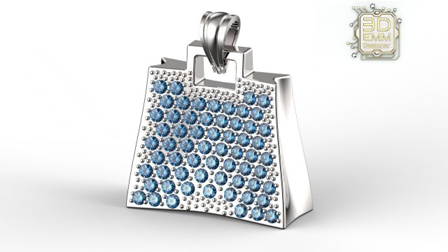 charm bag 3D Print Model .c4d .max .obj .3ds .fbx .stl .blend 