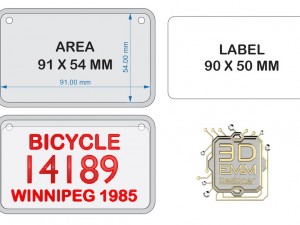 license bike Modello di stampa 3D