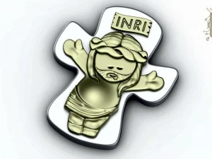 urok inri chrystusa Model do druku 3D