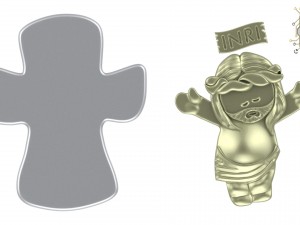charm inri christ 3D Принт Модель
