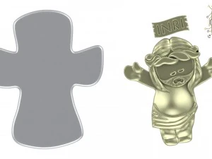 charm inri christ 3D Print Model