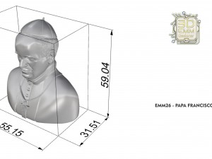 pope francis 3D Print Model
