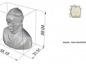 pope francis 3D Print Model