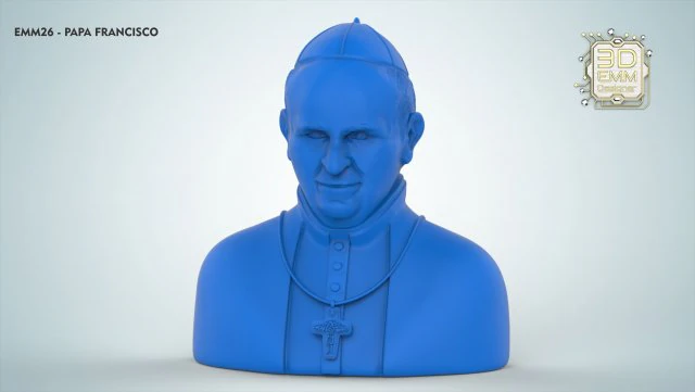 pope francis 3D Print Model .c4d .max .obj .3ds .fbx .stl .blend 