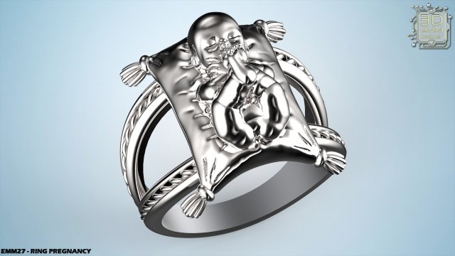 ring pregnancy Modelo de impresión 3D .c4d .max .obj .3ds .fbx .stl .blend 