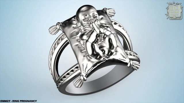 ring pregnancy 3D Print Model .c4d .max .obj .3ds .fbx .stl .blend 