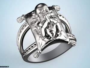 リング妊娠 3Dプリントモデル