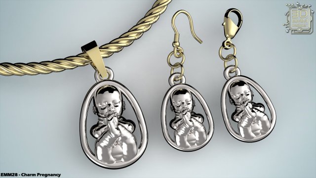 charm pregnancy Model Cetak 3D .c4d .max .obj .3ds .fbx .stl .blend 
