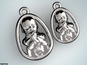 charm pregnancy Model Cetak 3D