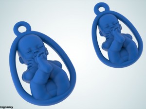 charm pregnancy Model Cetak 3D
