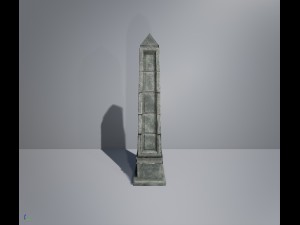 fantasy obelisk low poly model 3Dモデル