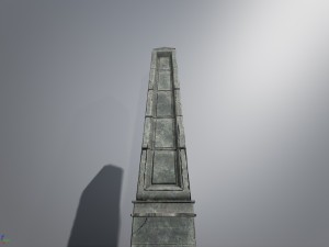 fantasy obelisk low poly model 3Dモデル