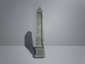 fantasy obelisk low poly model 3Dモデル