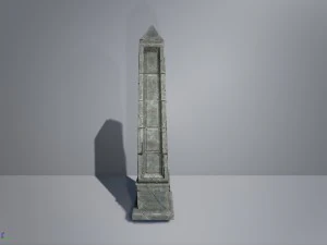 fantasy obelisk low poly model 3D Model