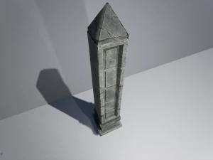 fantasy obelisk low poly model 3D Model