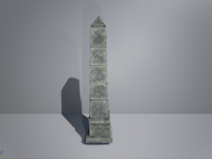 fantasy obelisk low poly model 3Dモデル