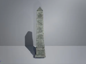 fantasy obelisk low poly model 3D Model