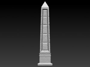 fantasy obelisk low poly model 3Dモデル
