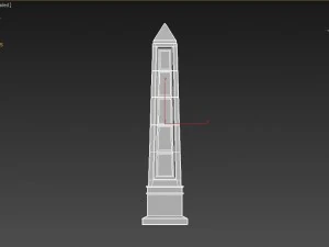 fantasy obelisk low poly model 3D Model