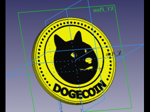 dogecoin model 3D Print Model