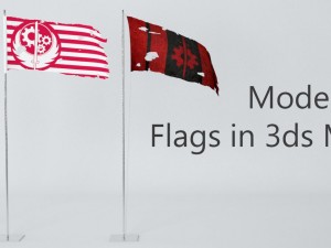 Modeling and Texturing Flag in 3ds Max 3D Tutorials
