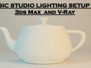 basic studio lighting setup in 3ds max and v-ray 3D Tutorials