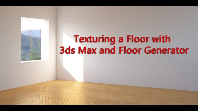 Texturing a Floor with 3DS Max and Floor Generator