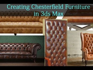 Modeling Chesterfield Furniture in 3ds Max 3D Tutorials